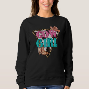 Cowgirl Boots Horse Rodeo Country Line Dancing Wes Sweatshirt