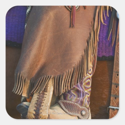 Cowgirl boots square sticker