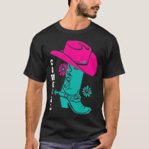 Cowgirl Boots Western Rodeo Cowgirls Cowboy T-Shirt
