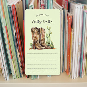 Cowgirl Boots with heels cactus property of  Label