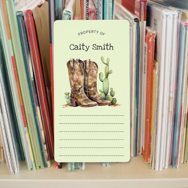 Cowgirl Boots with heels cactus property of  Label (Creator Uploaded)