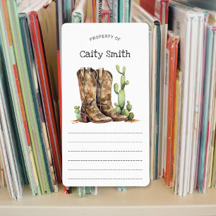 Cowgirl Boots with heels cactus property of  Label