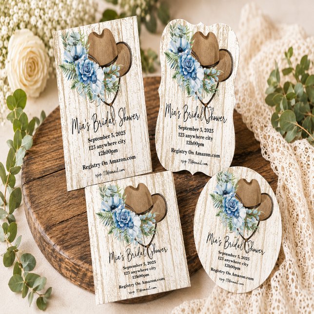 cowgirl bridal shower invitation (Creator Uploaded)