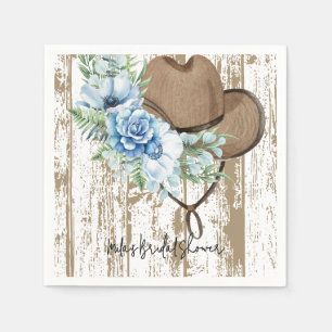 cowgirl bridal shower napkins