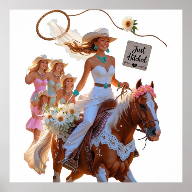“Cowgirl Bride – Summer Ride to Love” Poster (Front)
