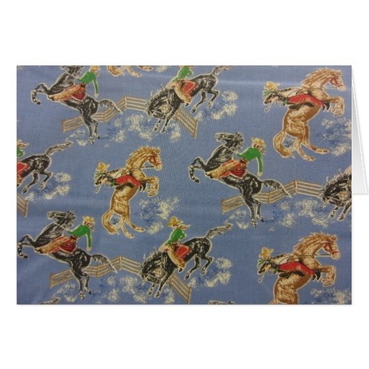 Cowgirl Bronc Rider (Front Horizontal)