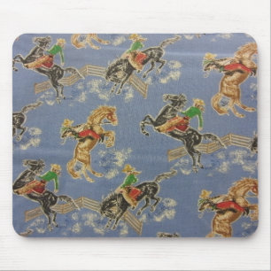 Cowgirl Bronc Rider Mouse Pad