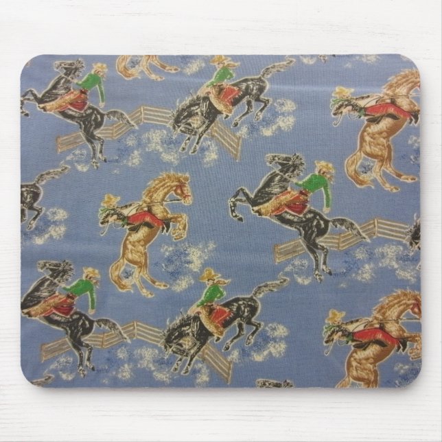 Cowgirl Bronc Rider Mouse Pad (Front)