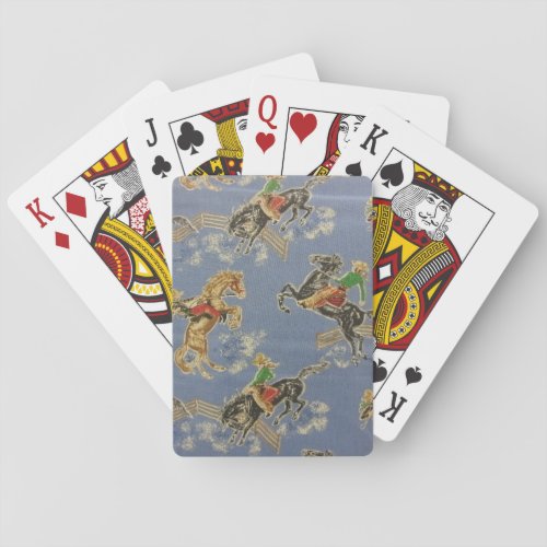 Cowgirl Bronc Rider Playing Cards