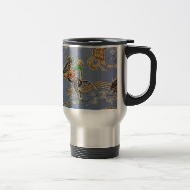 Cowgirl Bronc Rider Travel Mug (Right)