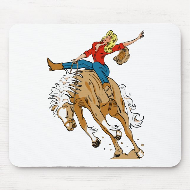 cowgirl_broncoback mouse pad (Front)