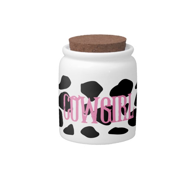 cowgirl candy jar (Front)