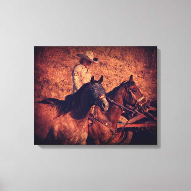 Cowgirl Canvas Print (Front)