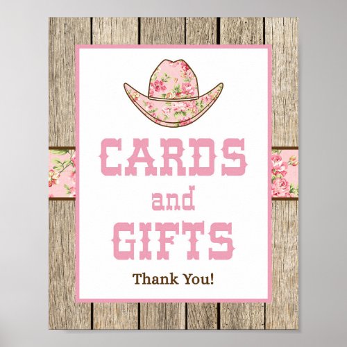 Cowgirl Cards  Gifts Western Party Sign