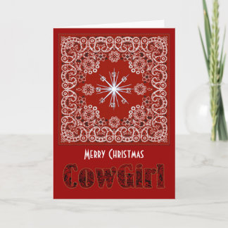 Cowgirl Christmas cards