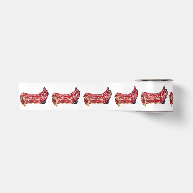 Cowgirl Christmas Satin Ribbon (Front)
