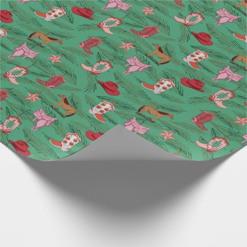 Cowgirl Christmas yeehaw Wrapping Paper