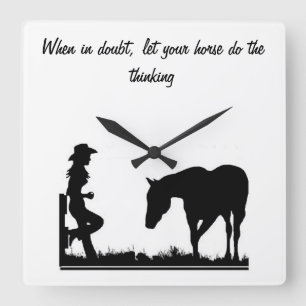 Cowgirl clock