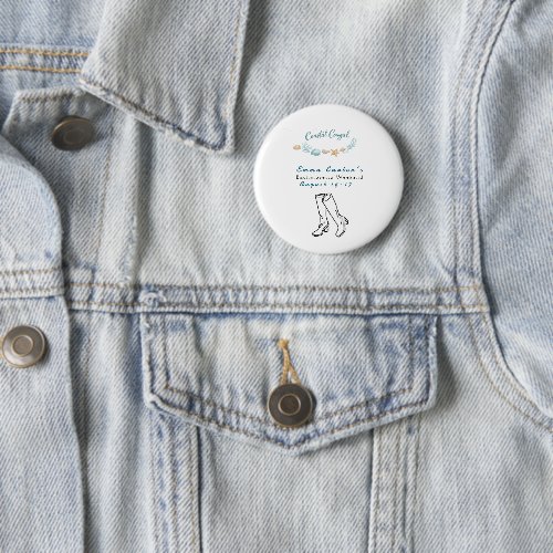cowgirl coastal Bachelorette Week party Button