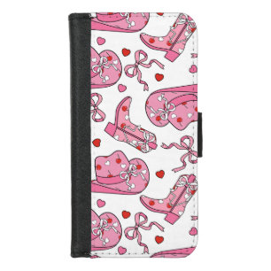 Cowgirl Coquette Pink iPhone 8/7 Wallet Case