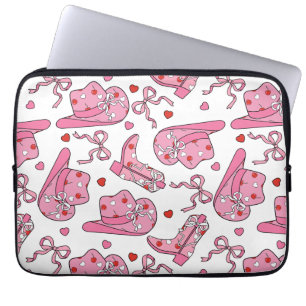 Cowgirl Coquette Pink Laptop Sleeve