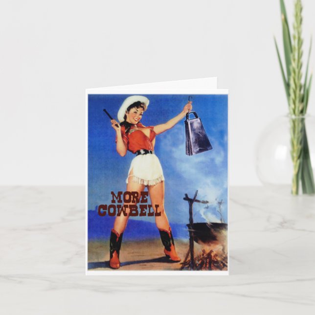 cowgirl cowbell card (Front)