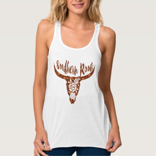 cowgirl cowboy southern roots cool design tank top