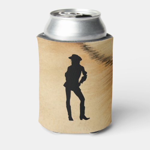 Cowgirl Cowhide Can Cooler