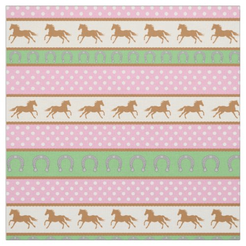 Cowgirl Cute Baby Nursery Country Kids Horse Fabric