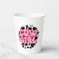 Cowgirl,Cute Cow for Women,Gift for Her Coffee Mug Paper Cups