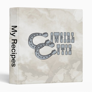 Cowgirl Cutie 3 Ring Binder