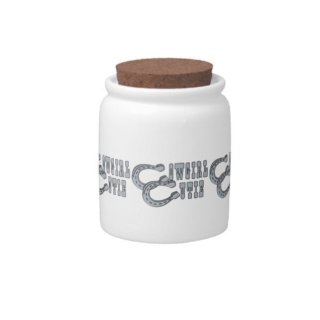 Cowgirl Cutie Candy Jar (Front)