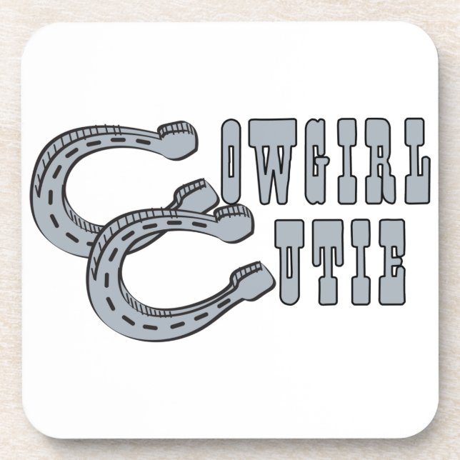 Cowgirl Cutie Drink Coaster (Front)