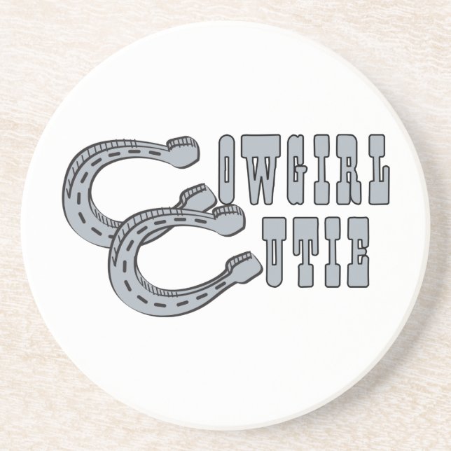 Cowgirl Cutie Drink Coaster (Front)
