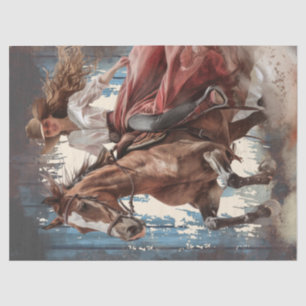 Cowgirl Decoupage Tissue Paper