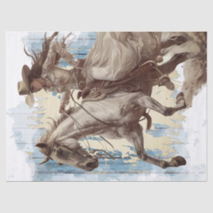 Cowgirl Decoupage Tissue Paper