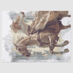 Cowgirl Decoupage Tissue Paper