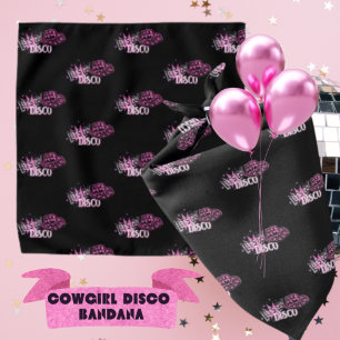 Cowgirl Disco Bachelorette Lets Go Last Ride Rodeo Bandana