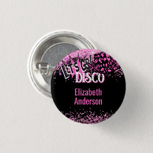 Cowgirl Disco Bachelorette Lets Go Last Ride Rodeo Button