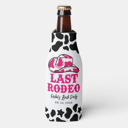 Cowgirl Disco Last Rodeo Bachelorette Bottle Cooler
