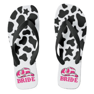 Cowgirl Disco Last Rodeo Bachelorette Flip Flops