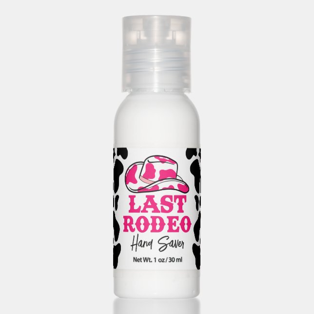 Cowgirl Disco Last Rodeo Bachelorette Hand Lotion (Front)