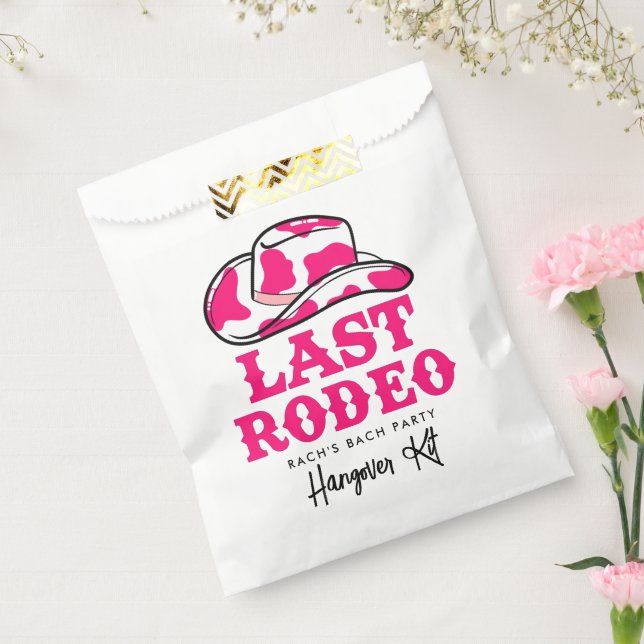 Cowgirl Disco Last Rodeo Bachelorette Hangover Kit Favor Bag (Sealed)