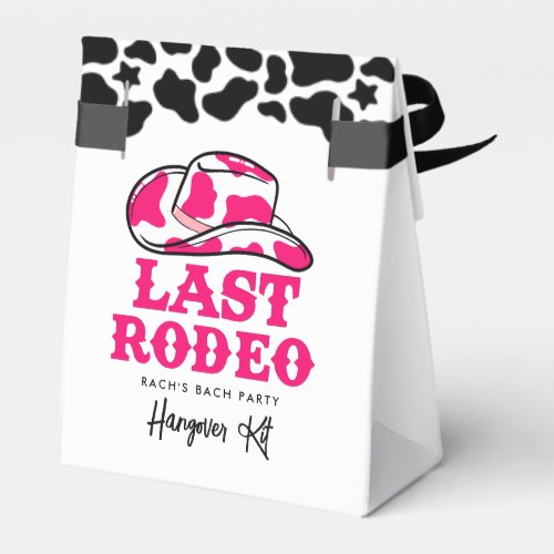Cowgirl Disco Last Rodeo Bachelorette Hangover Kit Favor Boxes