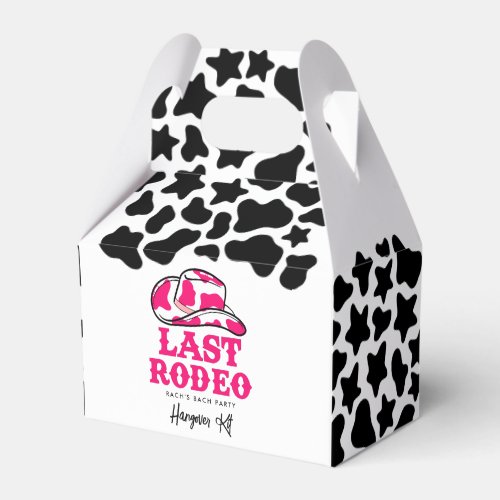 Cowgirl Disco Last Rodeo Bachelorette Hangover Kit Favor Boxes
