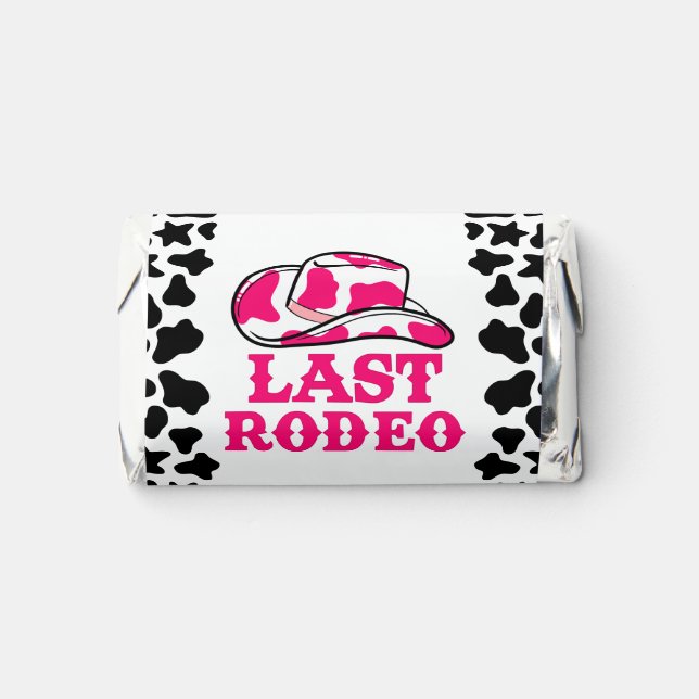 Cowgirl Disco Last Rodeo Bachelorette Hershey's Miniatures (Front)