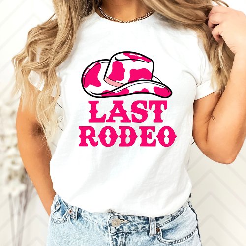 Cowgirl Disco Last Rodeo Bachelorette T_Shirt