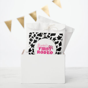 Cowgirl Disco Pink First Rodeo Favor Bag