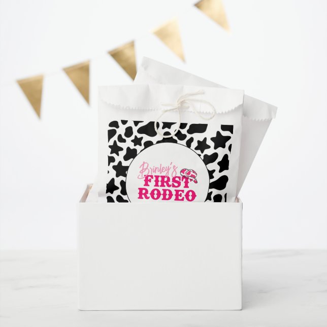 Cowgirl Disco Pink First Rodeo Favor Bag (Party)