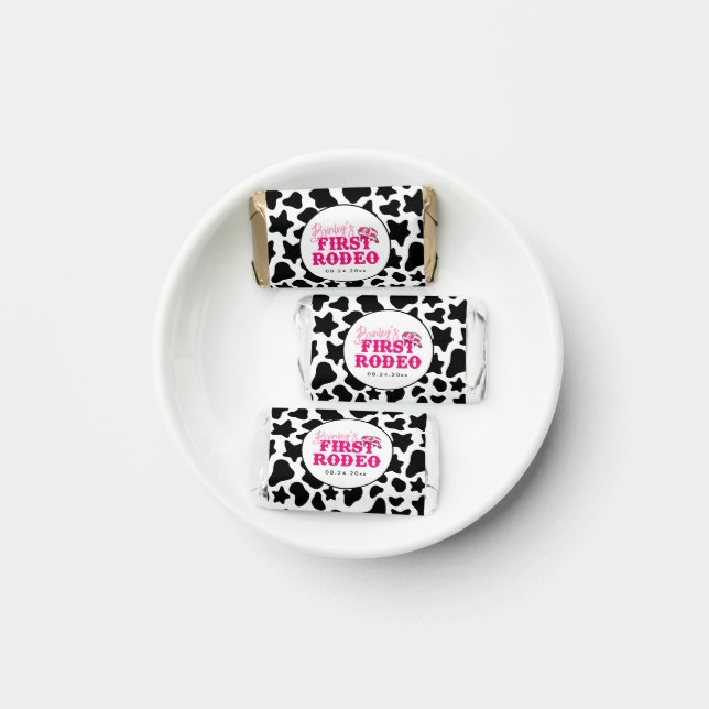 Cowgirl Disco Pink First Rodeo Hershey's Miniatures (Plate)